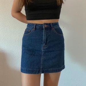 Dark denim skirt- small